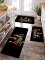 SHEIN Christmas Pattern Living Room & Kitchen Carpet