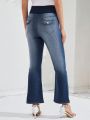SHEIN Maternity Flare Jeans
