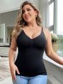 Plus Size Women's Shapewear Camisole With Tummy Control And Adjustable Straps