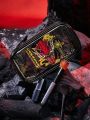 HOUSE OF THE DRAGON X SHEIN Dragon Family Collaboration Black Semi-transparent Portable Cosmetic Bag