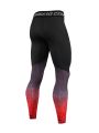 Fitness Men Ombre Letter Graphic Sports Tights