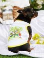 PETSIN Petsin Sunflower Cartoon Printed Pet Vest For Dogs And Cats