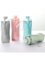 1pc, 600ml/20.28oz Collapsible Silicone Water Bottle - Portable and Reusable for Outdoor Camping and Sports