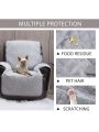 Velvet Recliner Covers Non Slip Waterproof Large Recliner Chair Covers for Leather Chairs Reversible Recliner Sofa Cover for Living Room Recliner Furniture Protectors Covers for Dog Pets