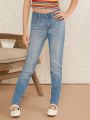 Tween Girl'S Jeans With Pockets