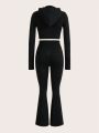 Women's Seamless Hooded Athletic Tracksuit