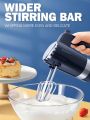 JAMAKY Hand Mixer 5-Speed Egg Beater Blender Stainless Steel Stirring Stick 200W Power Easy to Operate with Storage Base for Making Buttercream Ice Cream Quiche