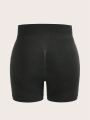 Plus 2pcs Wideband Waist Sports Shorts
