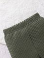 Baby Boys Letter Patched Detail Sweatshirt & Sweatpants