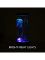 Jellyfish Lava Lamp with 16 Color Changing, Electric Jellyfish Lava Lamp for Adults, Kids, Jellyfish Tank Table Lamp, Color Changing Jellyfish Aquarium, Home Decor and Room Mood Light Attached