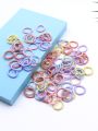 100pcs Women's Simple Colorful Small Hair Ties And Headbands, Elastic Hair Bands For Babies That Do Not Hurt Hair