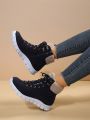 Winter New Arrival Lace-up Casual Ladies' Snow Boots, Comfortable And Lightweight, Black