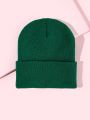 Solid Color Simple Knitted Hat For Men