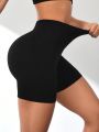 Yoga Basic Women's Sports Yoga High Waist Belly Lift Butt Shorts