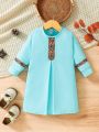 Infant Boys' Classic Blue-green Top For Spring