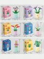 1set teenagers Flower Shaped Building Block Toy