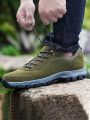Men's Outdoor Anti-skid Hiking Shoes, Autumn & Winter, Casual Green Waterproof Sports Shoes