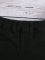 SHEIN Baby Boys' Slim Fit High Elasticity Soft & Comfortable Washed Denim Shorts