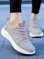 Spring & Autumn Fashionable Casual Pu Leather Women's Shoes, Plus Size Running Shoes