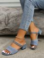 Comfortable Knitted High Heel Sandals For Outdoors