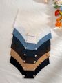 7pcs/Set Women's V-Waist Seamless Triangle Panties