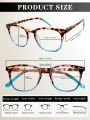 1 Pc Fashion Bright Finish Reading Glasses Ultra-Clear Vision Readers With Spring Hinge for Women Men
