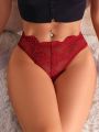 SHEIN 7pack Floral Lace Scallop Trim Panty