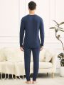Men'S Solid Color Thermal Base Layer Bottoms