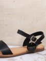 Black Casual & Versatile Flat Sandals