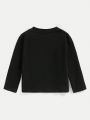 Baby Boys' Casual New Year'S Eve 2024 Long Sleeve Round Neck Top