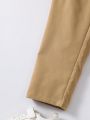 SHEIN Young Boys Solid Color Cargo Pants