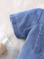 Baby Boy Pocket Short Sleeve Shirt And Shorts Set