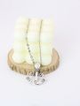1pc Exaggerate Tiger Head Decor Zinc Alloy Silver-color Necklace Suitable For Both Men And Women