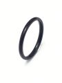 2mm Thin Stainless Steel Ring For Women, Titanium Steel Color-fading-proof Ring, Minimalist & Fashionable Jewelry, Elegant Hand Ornament