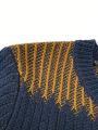 Men Striped Pattern Colorblock Sweater