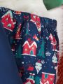 Men Christmas Print Tee & Pants PJ Set