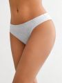 SHEIN Leisure Women'S Solid Color Comfortable Triangle Panties
