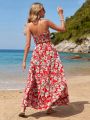 SHEIN VCAY Vacation Floral Print Women'S Two Piece Set