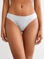 SHEIN Leisure Women'S Solid Color Comfortable Triangle Panties