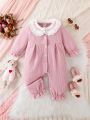 Infant Girls' Cute And Sweet Jumpsuit For Spring