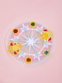 SHEIN X Cardcaptor Sakura 1pc Magic Circle Patterned Coaster