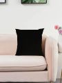 1pc Plain Cushion Cover Without Filler,Simple Polyester Washable Decorative Square Pillowcase For Home Decoration
