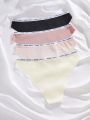 Seamless Valentine'S Day Women'S Alphabet Splicing Strap Triangle Panties 4 Colors/Set