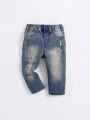 SHEIN Baby Boys' Distressed Jeans