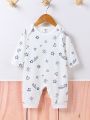SHEIN 6-piece Baby Boy's Casual Daily Life Cute And Interesting Letter Print Star Print Pattern Baby Gift Set