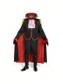 Spooktacular Creations Adult Black Headless Horseman Costume Set, includes Vest with Cape, Hood, Boot Covers, Gloves for Men