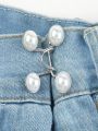 Invisible Waist Reducer And Button Brooch With Adjustable Buttonholes