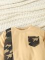 Baby Boys' Casual Fashion Camouflage 2 Pieces Set