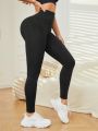 Solid Color Sports Leggings