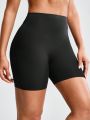 Solid Color Tummy Control Butt Lifter Shapewear Shorts